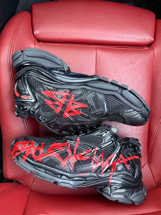 (БЕЗ ПЕРЕДОПЛАТИ) Balenciaga Runner Graffiti Black баленсіага раннер