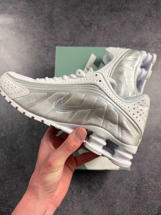 ‼️Кросівки Nike Shox R4 White Silver