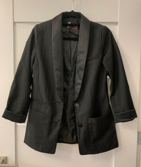 Zestaw marynarka h&m + spódnica z rozporkami # jak nowe