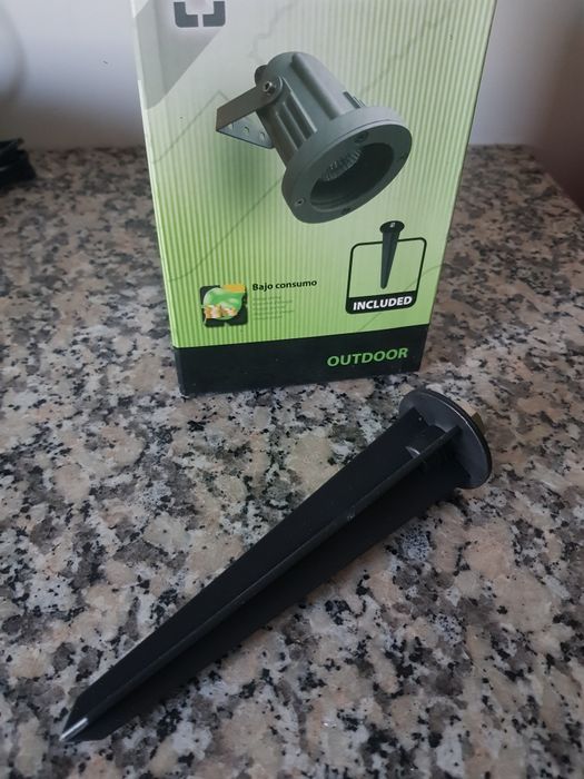 Foco Projetor Aluminio GU10 LEDS-C4 - Exterior - Preto