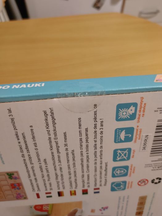 Tablica do nauki liczenia montessori drewno