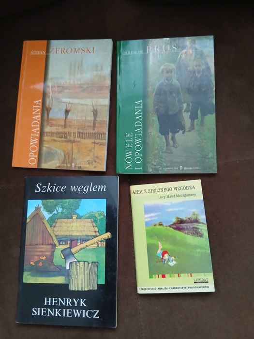 Cztery  książki  S. Żeromskiego z B . Prusa, H Sienkiewicz
