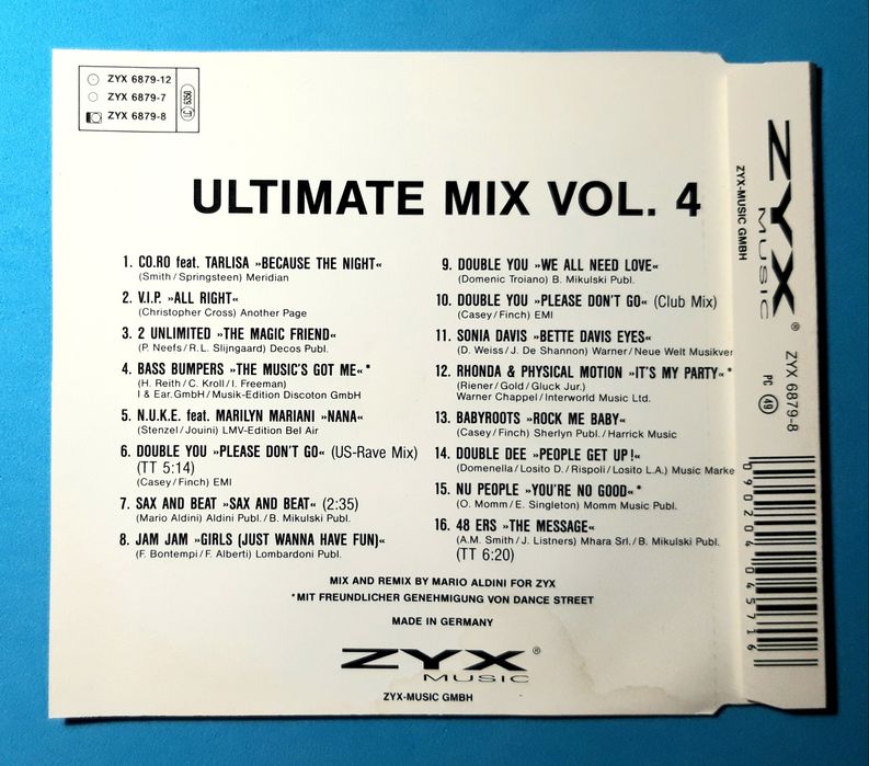 Ultimate Mix Vol. 4 (CD, 1992)