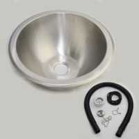 Lavatórios e Lava Loiças redondos em Inox (Autocaravana / Campervan)