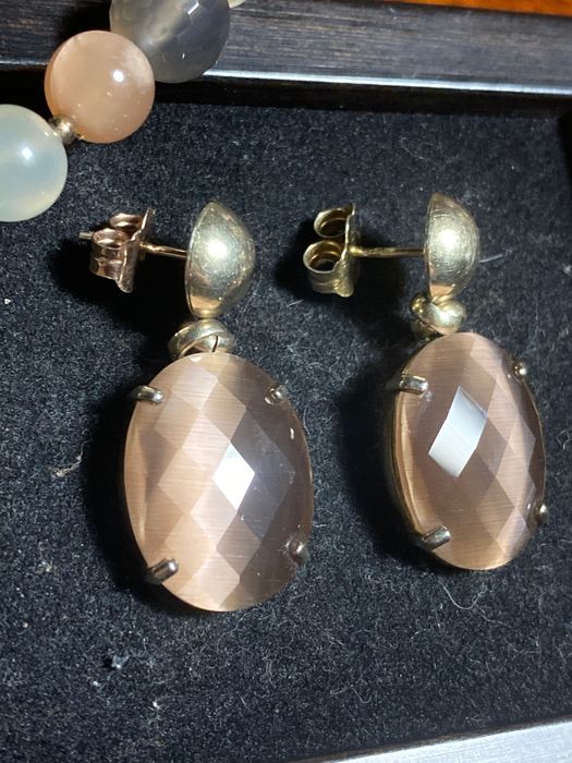 Brincos HAV VAH Prata Portuguesa contrastada 925 Dourada Ouro 3,4 cm