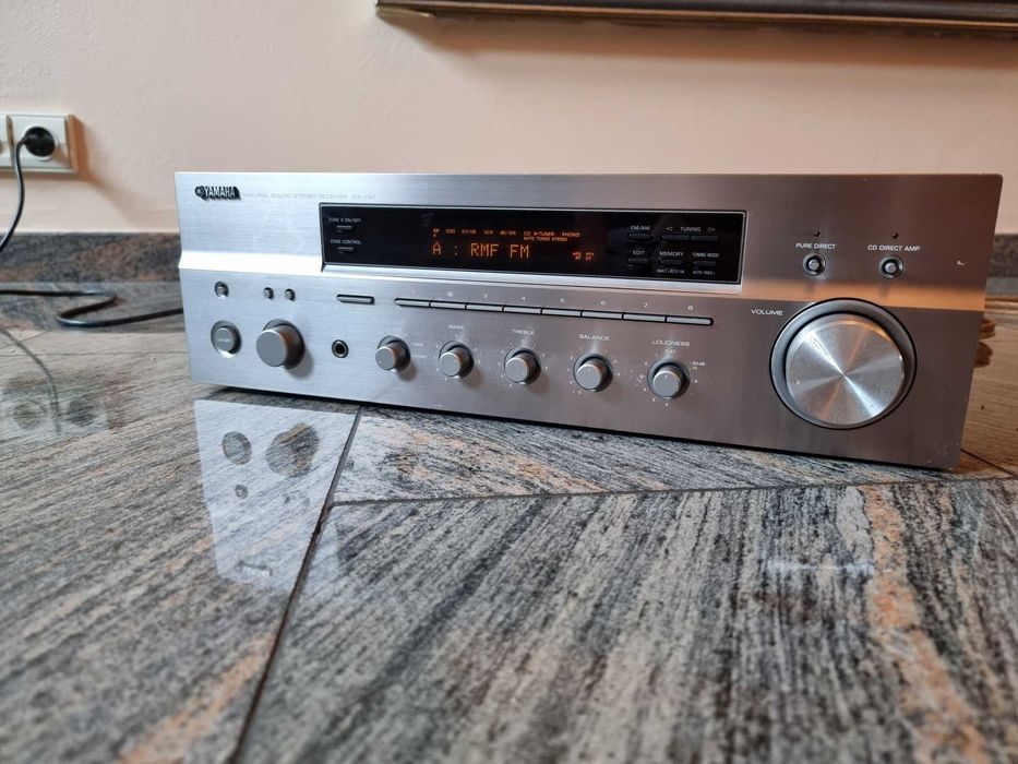 Zestaw stereo Yamaha RX-797 + kolumny ELAC FS 58 + pilot + kable