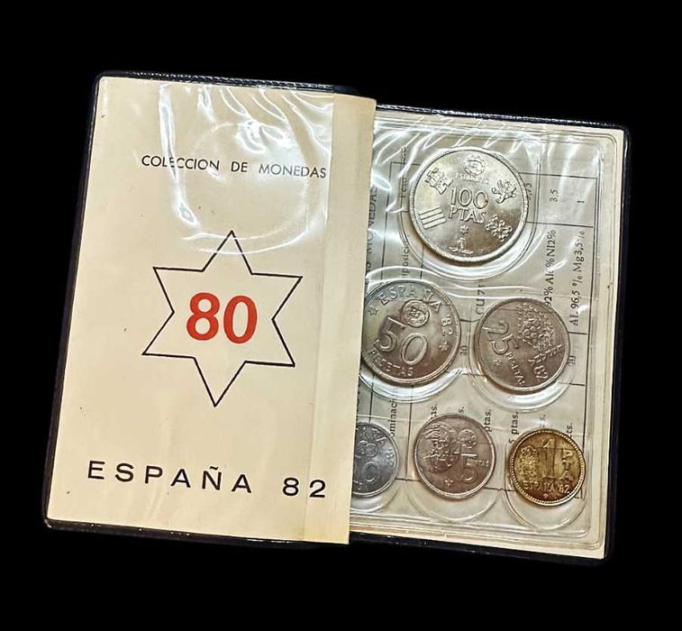 Série Numismática - 6 Moedas - 1982 - Espanha - Mundial de Futebol
