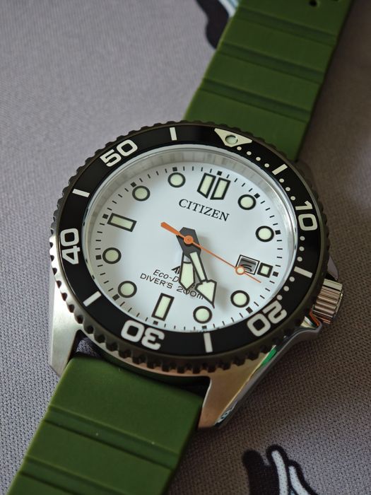 Citizen Promaster Marine Diver Eco-Drive BN0265-00A (Biała tarcza / White dial)