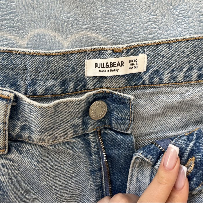 Джинси блакитні Pull&Bear на високій посадці
