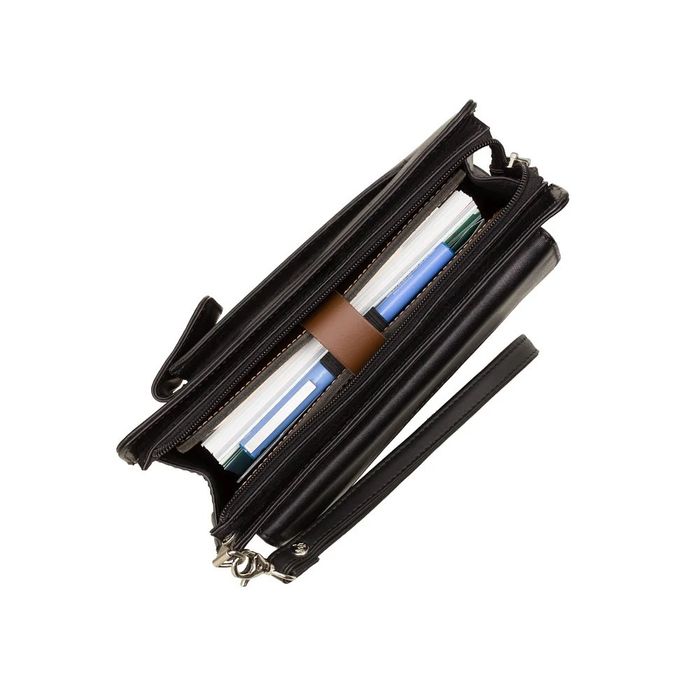 Черная мужская барсетка Visconti 02617 - Ted (Black)