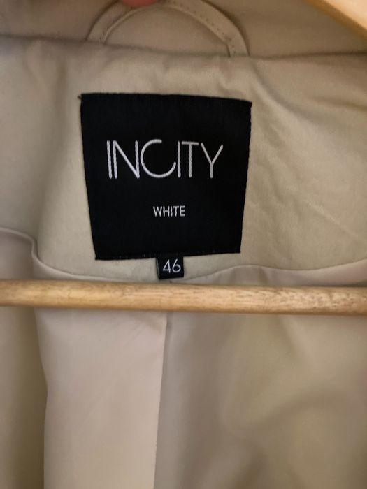 Тренч, плащ бежевого кольору Incity. Розмір  46 або М. Стан чудовий.