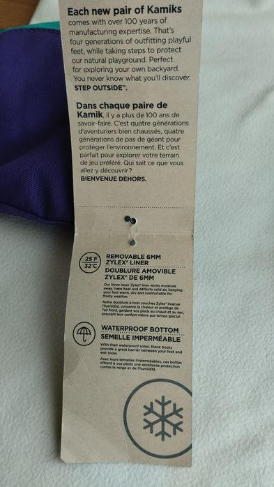 Kamik - śniegowce kozaki Snowfox roz. 36 (ok. 23 cm) NOWE