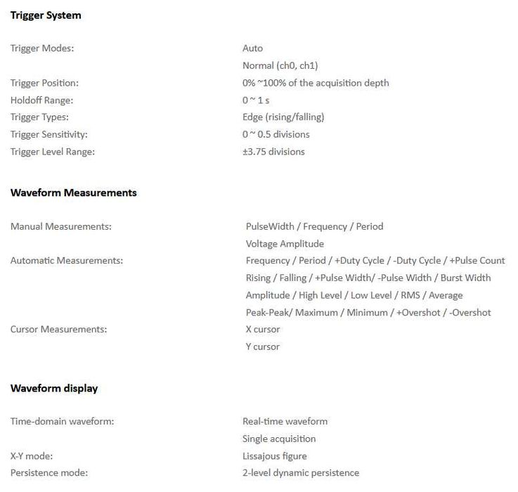 DreamSourceLab DS4T252 50Mhz 1mV/DIV 2Mpts портативный сенсорный