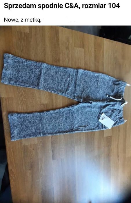 Spodnie rozmiar 104