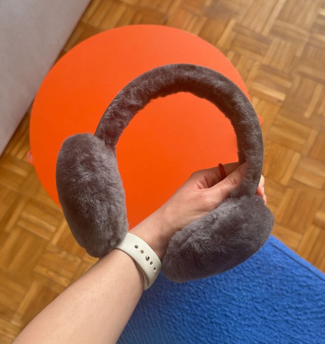 EMU Australia Angahook earmuffs / nauszniki / zamsz + wełna merynosów / czarne / zimowe