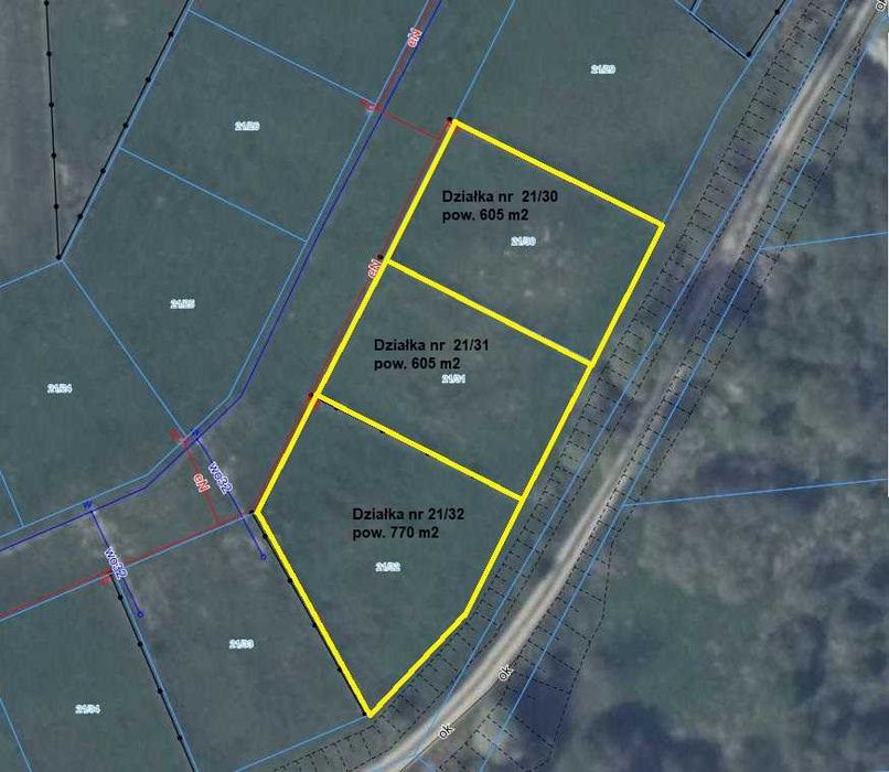 Polanowo, 3 działki budowlane na sprzedaż