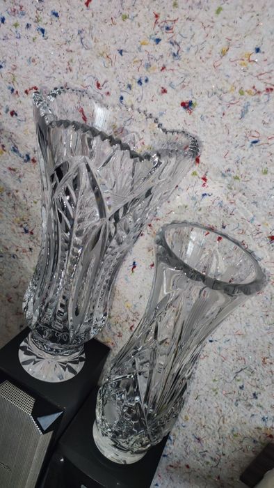 Хрустальная Б/У ваза кришталева ваза ваза для квітів