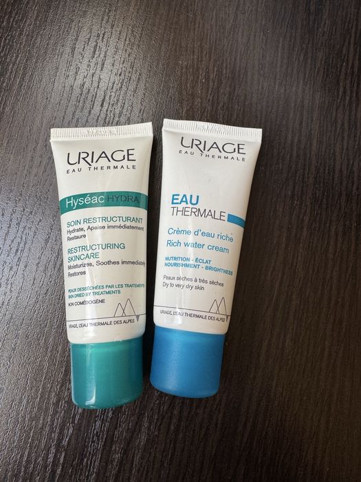 Uriage rich water урʼяж урьяж крем для обличчя hyseac hydra cream soin restructurant гідра урʼяж крем
