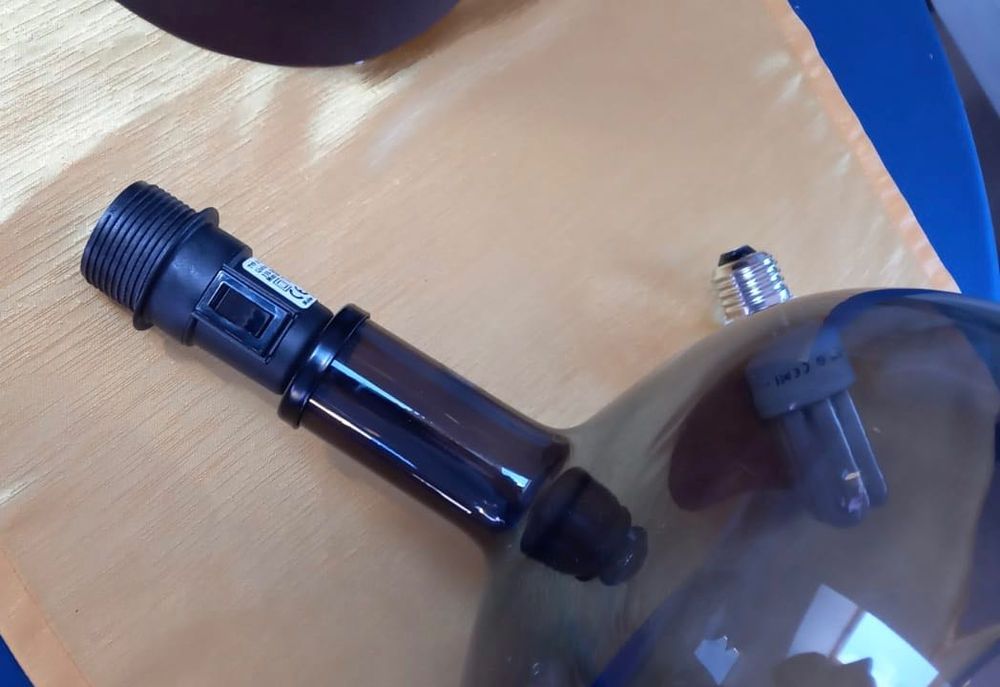 Lampa design czarna 2 szt. abażur