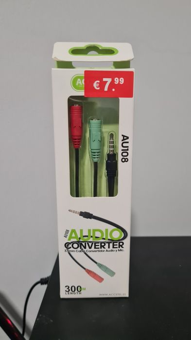 Cabo adaptador de áudio