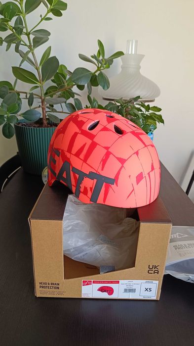 Kurier GRATIS, Kask dziecięcy MTB Urban 1.0 Junior - Coral- XS 50-54cm