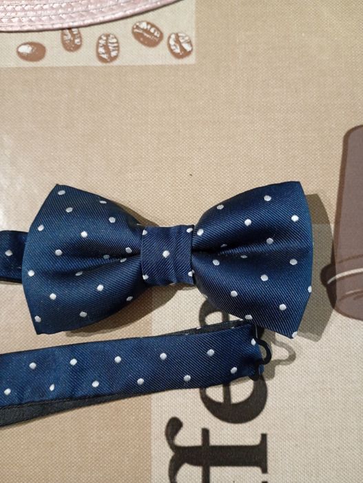 Elegancka mucha w kropki