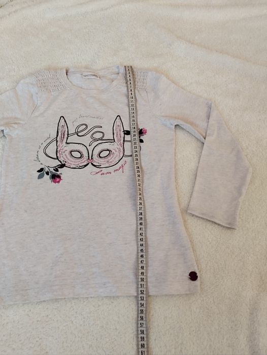 Bluzka t-shirt z długim rękawem r 146
