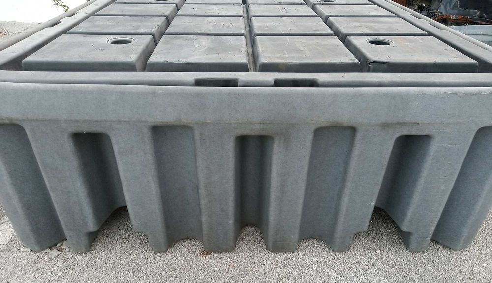 Bacia de Retenção Industrial IBC / 4 Bidões (185x185x65cm)