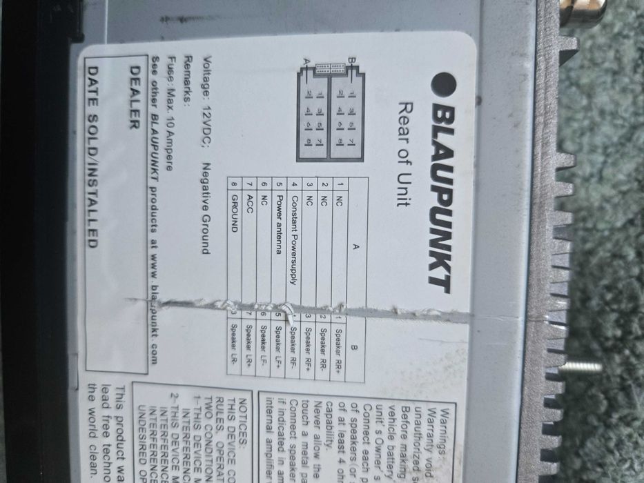 radio samochodowe blaupunkt