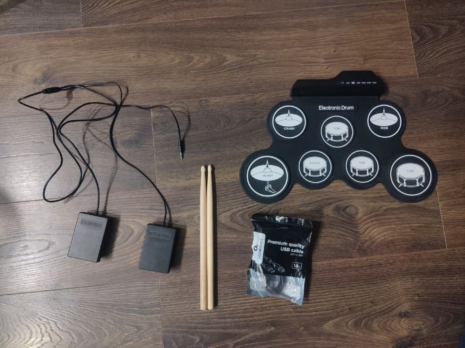 Електронні гумові барабани гнучкі Digital Drum G3002