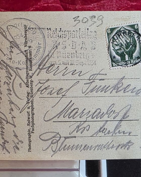 Pocztówka propagandowa Adolf Hitler 3 Rzesza NSDAP
