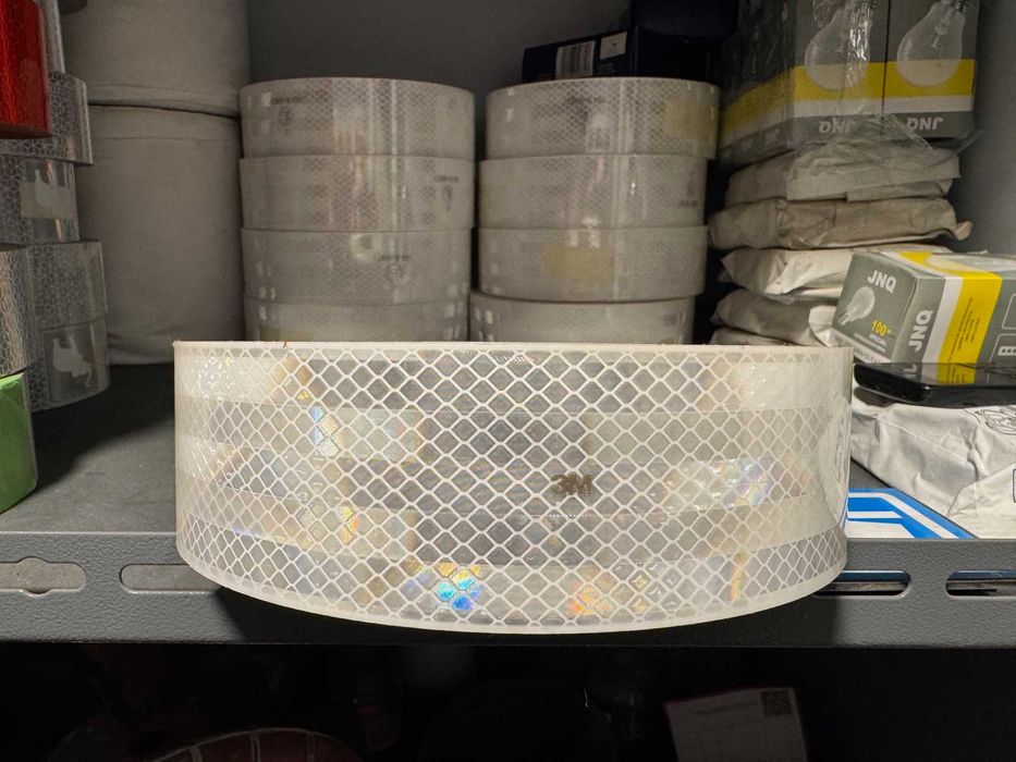 Taśma odblaskowa konturowa 3 M 50 m Biała Ciągła Oryginalna