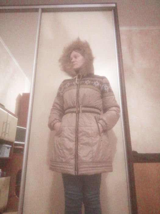 Пальто пуховик зимнее  на девочку женское