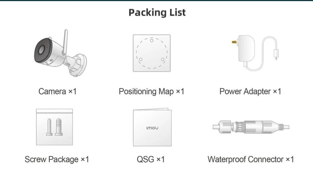 Камера видеонаблюдения Imou Bullet 2E (4 mp] LED подсветка