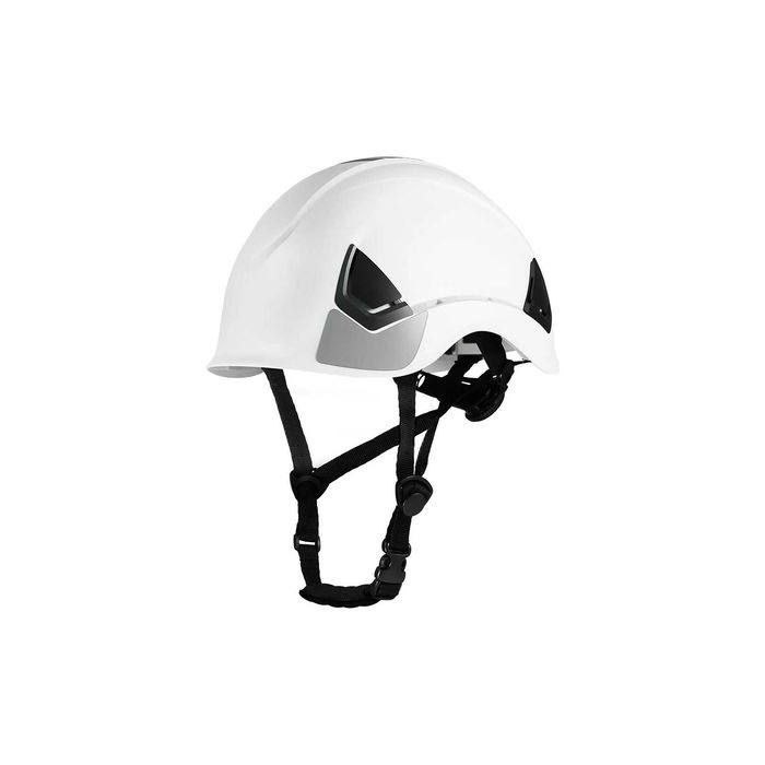 Kask z atestem budowlany wentylowany ABS biały
