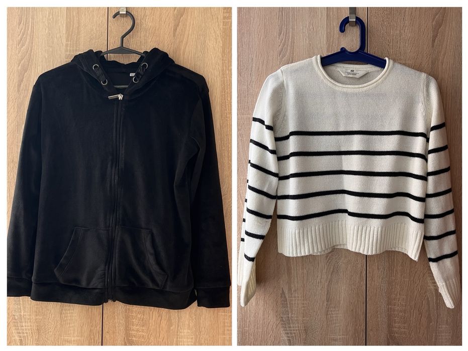 Джемпер H&M. Велюрова кофта VRS