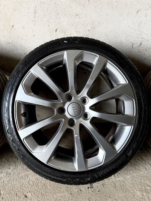 Oryginalne koła felgi Audi 18" 5x112 ET54 + Opony Continental
