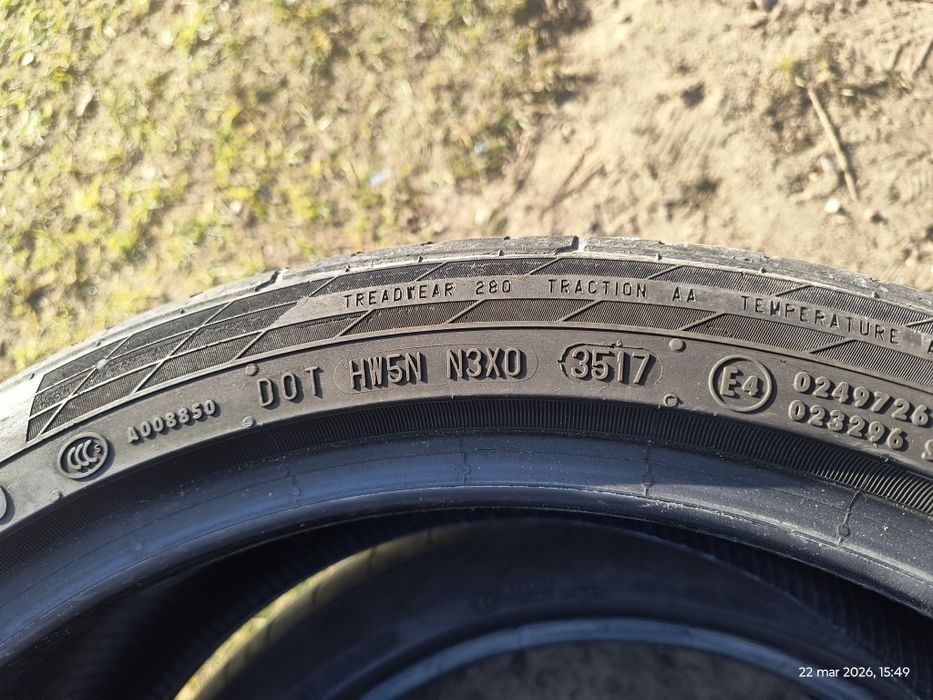 Opony letnie Continental 225/40 R18