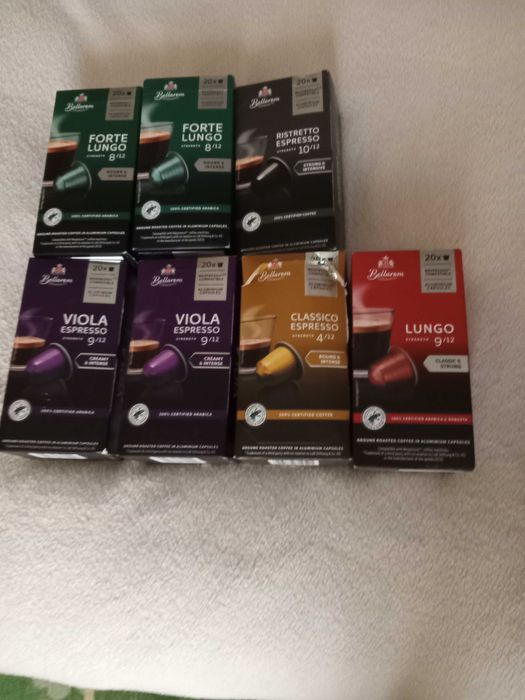 Nespresso, капсули. 20штук в упаковці. виробництво Італія. Bellarom.