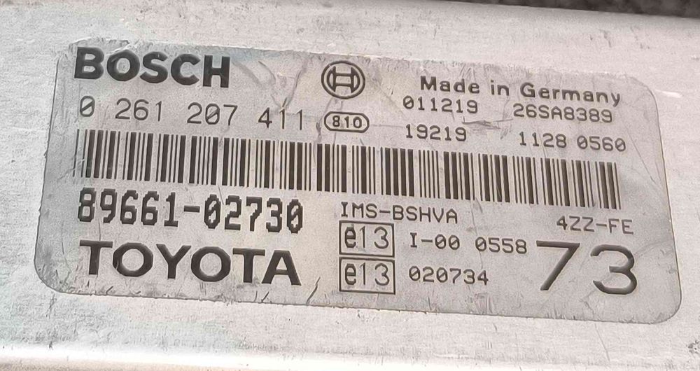Centralina Motor / ECU TOYOTA COROLLA (_E12_) ano 2004