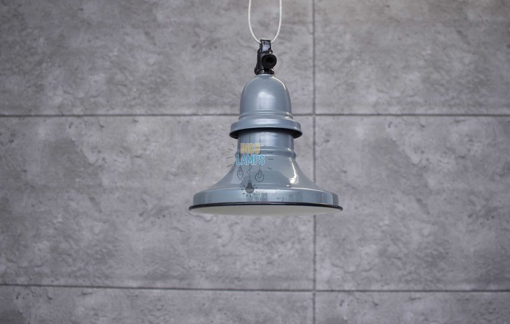 Lampa emaliowana LOFT przemysłowa fabryczna
