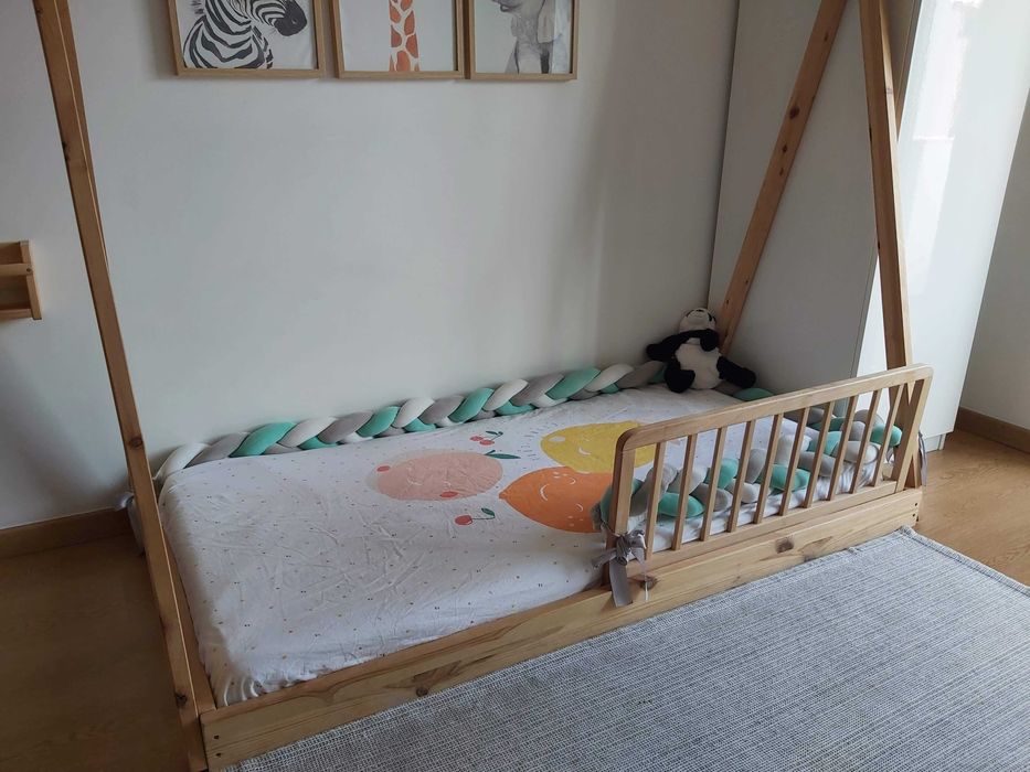 Barreira para cama infantil madeira