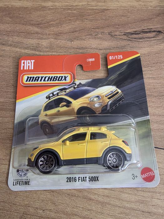 Matchbox Foat 500X żółty
