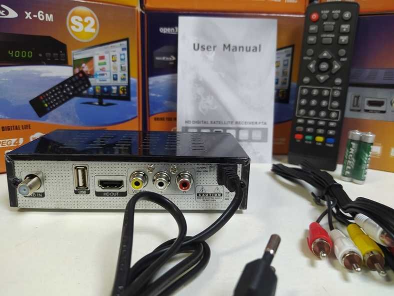 Спутниковый Full HD Mpeg4 ресивер тюнер OpenFox X6 Metal DVB-S2 YouTub