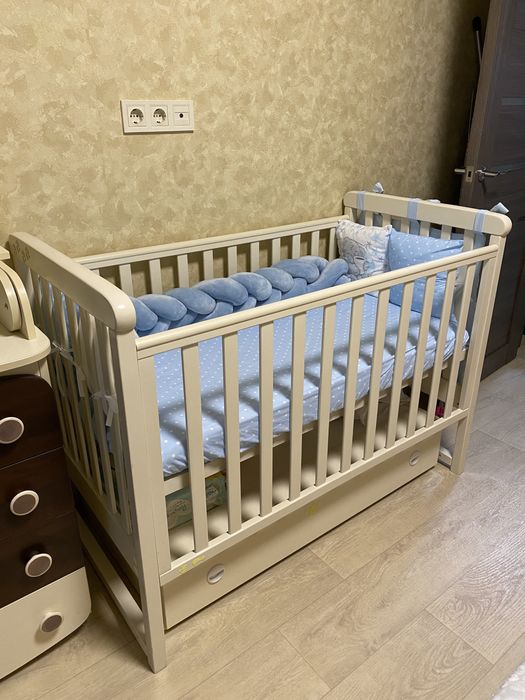 Дитяче ліжечко Veres ЛД12 з шухлядою.