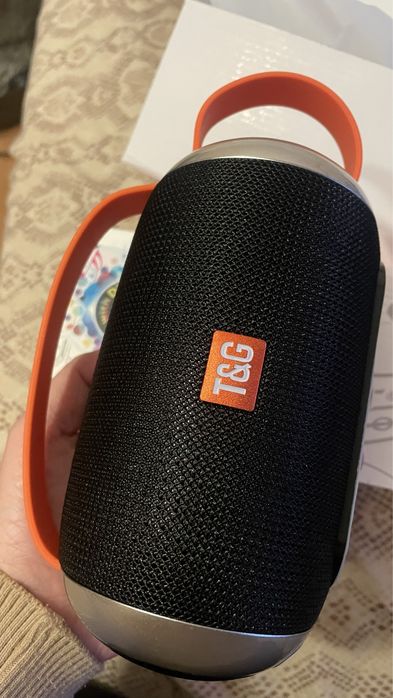 Бездротова портативна bluetooth стерео колонка T&G TG112 Black