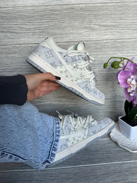 36-45 Nike SB Dunk x Louis Vuitton White Grey