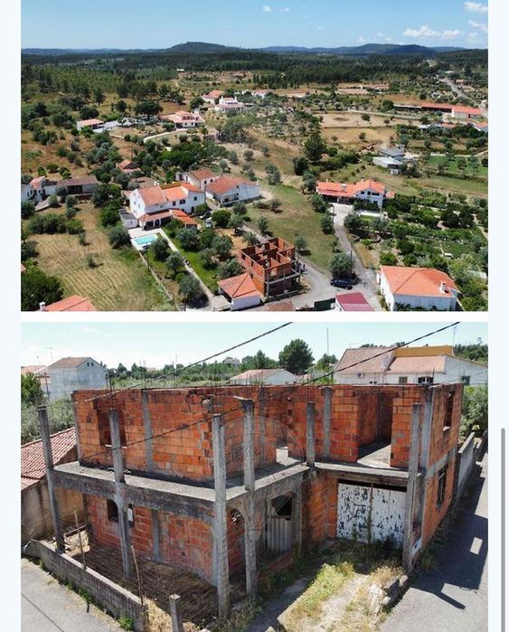Terreno em penhascoso com uma construção para terminar
