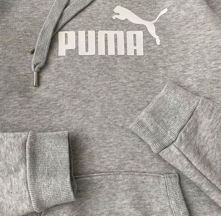 Худи puma серое,тёплое,новое