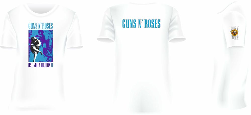 T-shits Brancas GUNS N ROSES - Últimas unidades